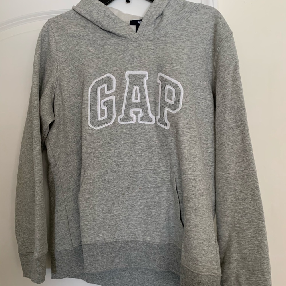 gray GAP hoodie